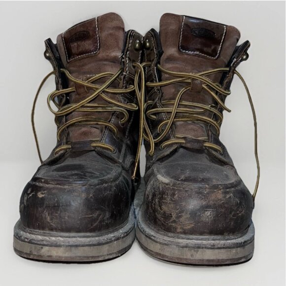 Used KEEN Men’s 12 D Cincinnati 6” Waterproof Carbon Toe Work Boots 1023222 - Picture 4 of 8